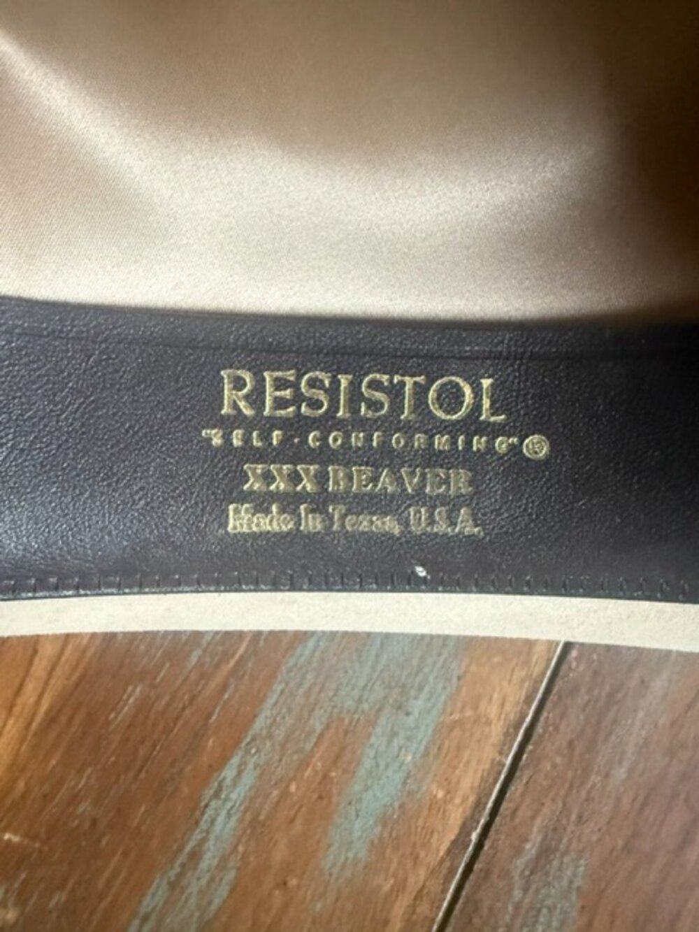 Vintage Resistol 3X Beaver Fur Felt Cowboy Hat Silver Belly 6 7/8 QH60 W221 MINT - Picture 9 of 10